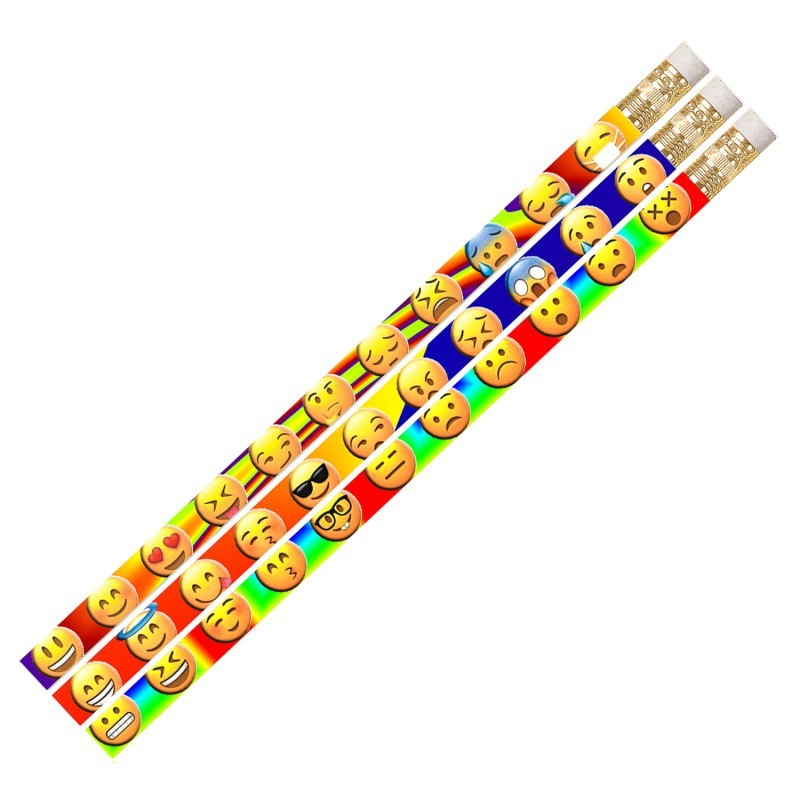 Musgrave Pencil Company Emotion Icons Motivational Pencil, 12 Per Pack, 12 Packs