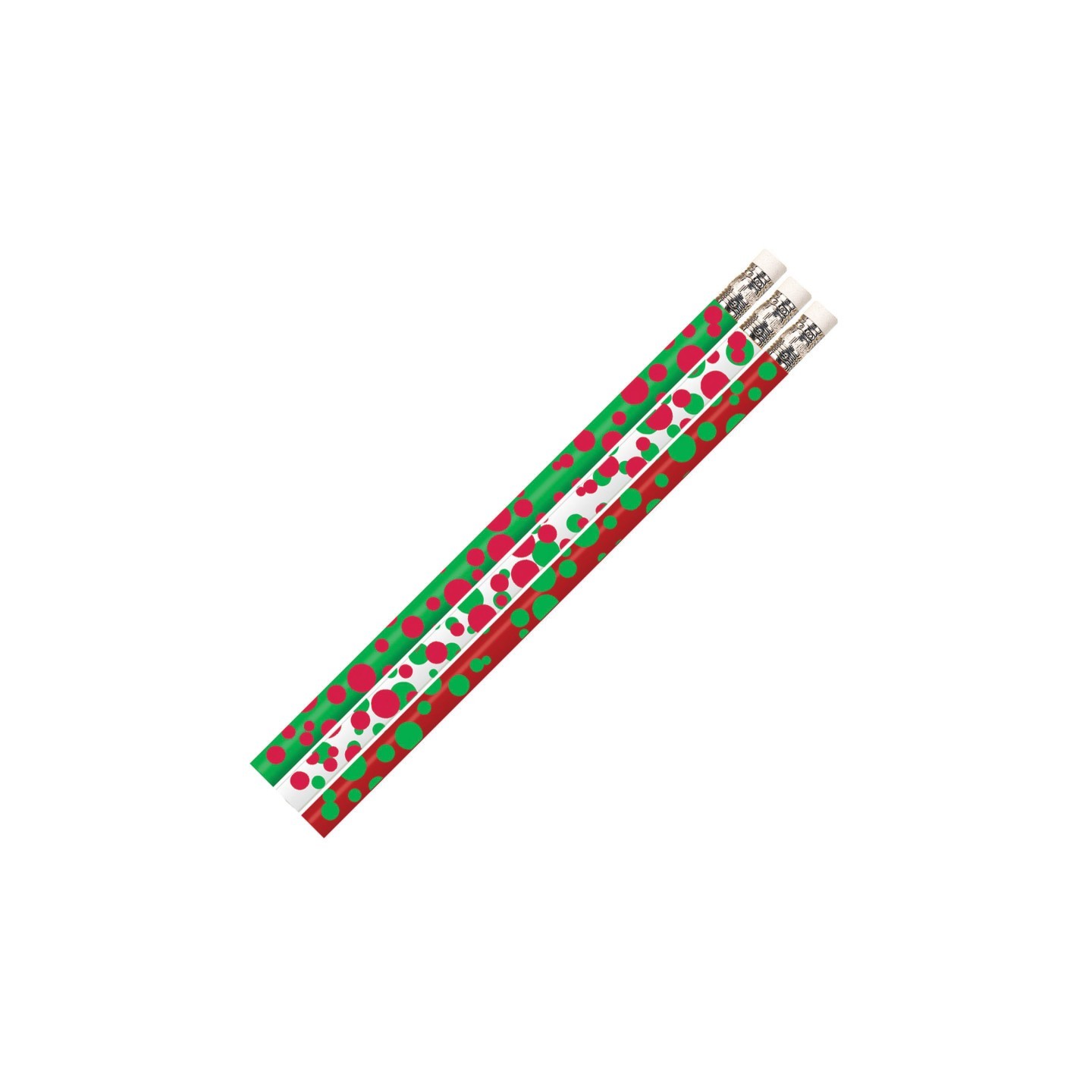Musgrave Pencil Company Dots of Christmas Fun Pencil, Pack of 12