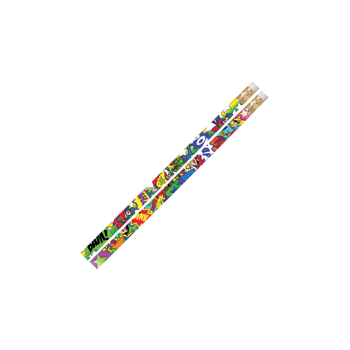 Musgrave Pencil Company Super-Duper Heroes Motivational Pencil, Pack of 144