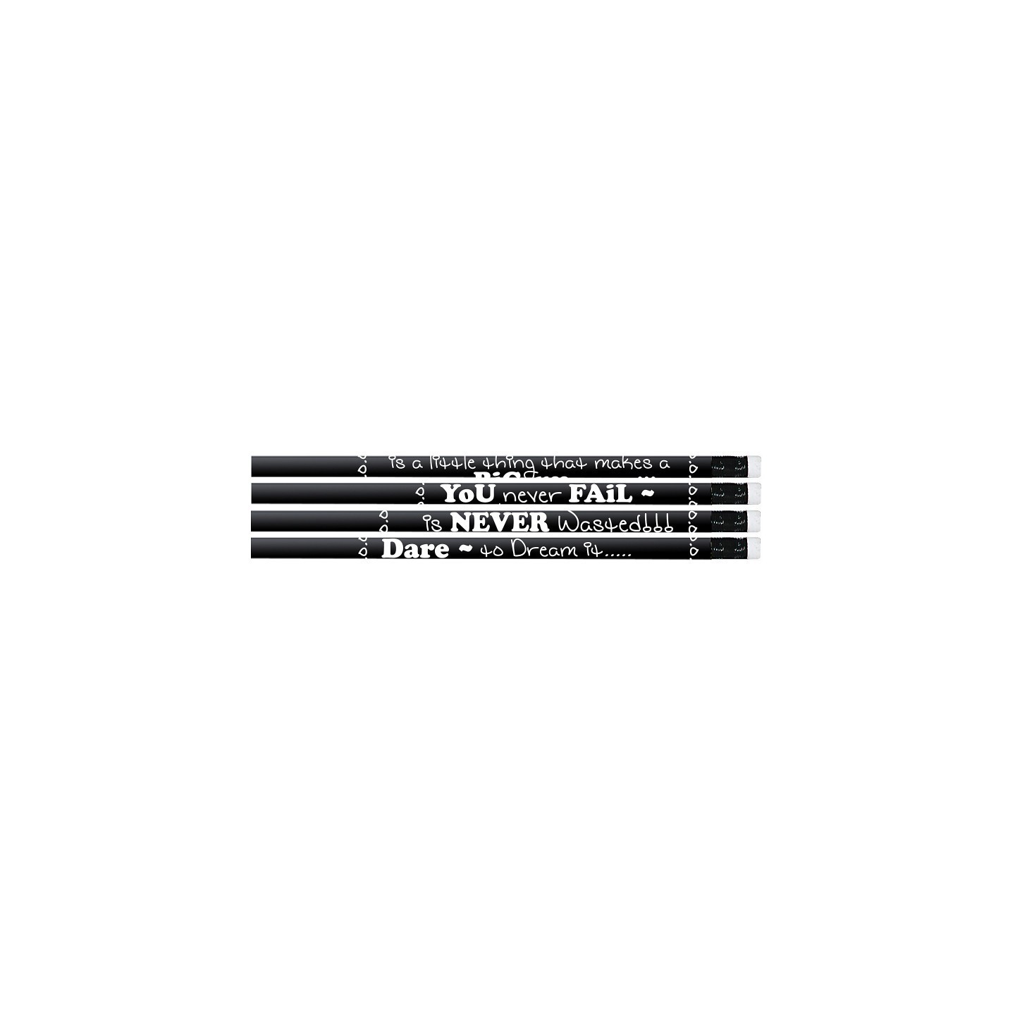 Musgrave Pencil Company Chalkboard Talk Motivational Pencil, 12 Per Pack, 12 Packs