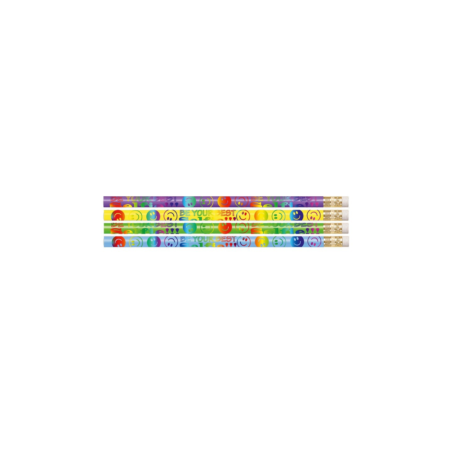 Musgrave Pencil Company Be Your Best Selfie Motivational Pencils, Pack of 12