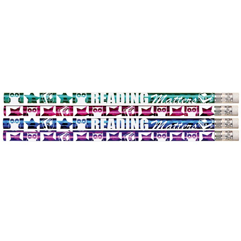 Musgrave Pencil Company Reading Matters Pencil, 12 Per Pack, 12 Packs