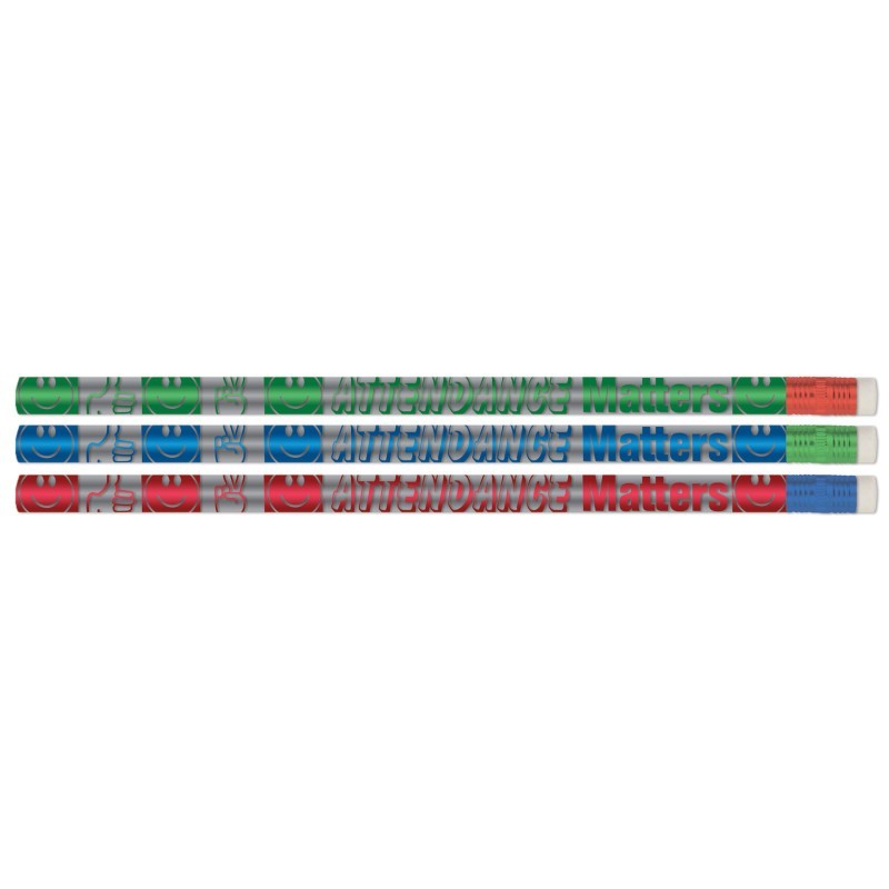 Musgrave Pencil Company Attendance Matters Pencil, 12 Per Pack, 12 Packs