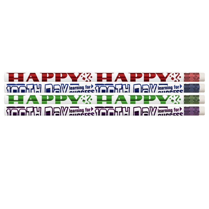 Musgrave Pencil Company Happy 100th Day Pencils, Pack of 12