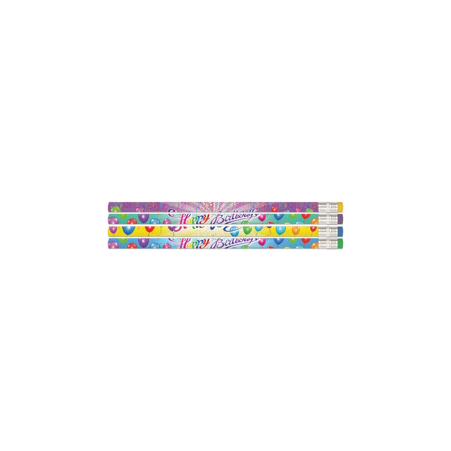 Musgrave Pencil Company Happy Birthday Rainbow Pencil, 12 Per Pack, 12 Packs
