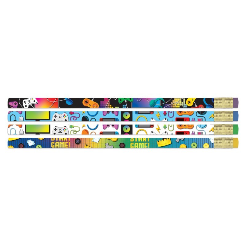 Musgrave Pencil Company Game On Pencils, 12 Per Pack, 12 Packs