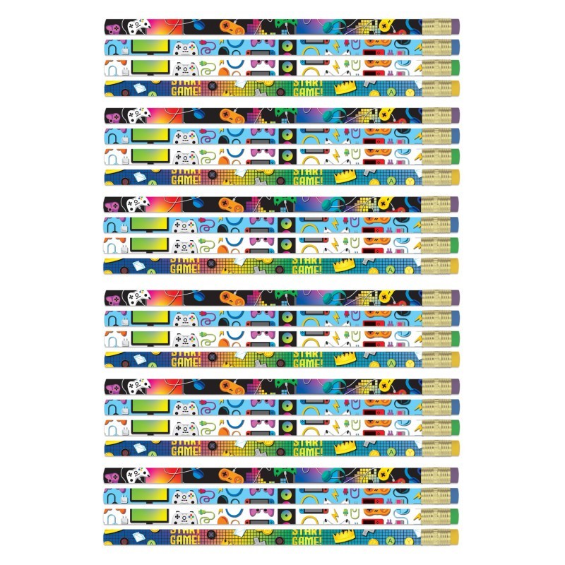 Musgrave Pencil Company Game On Pencils, 12 Per Pack, 6 Packs