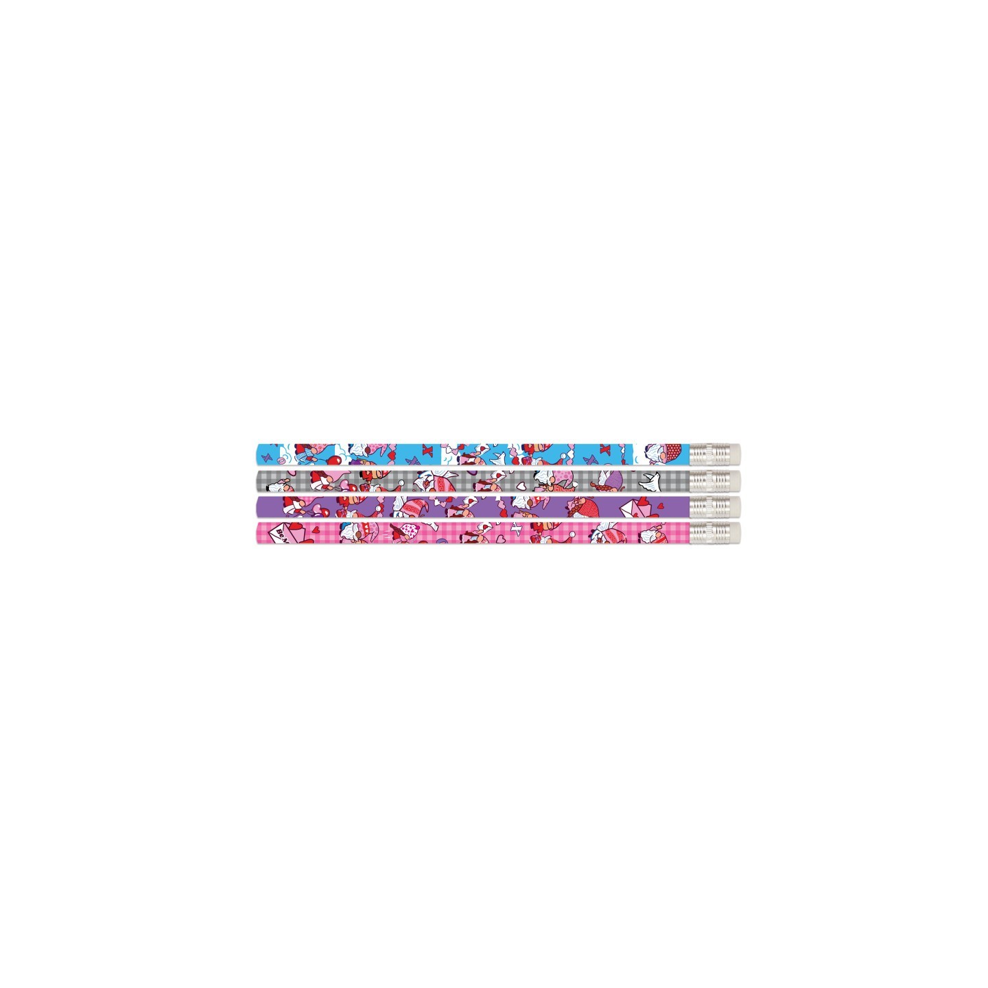 Musgrave Pencil Company Valentine Gnomes Pencils, 12 Per Pack, 12 Packs