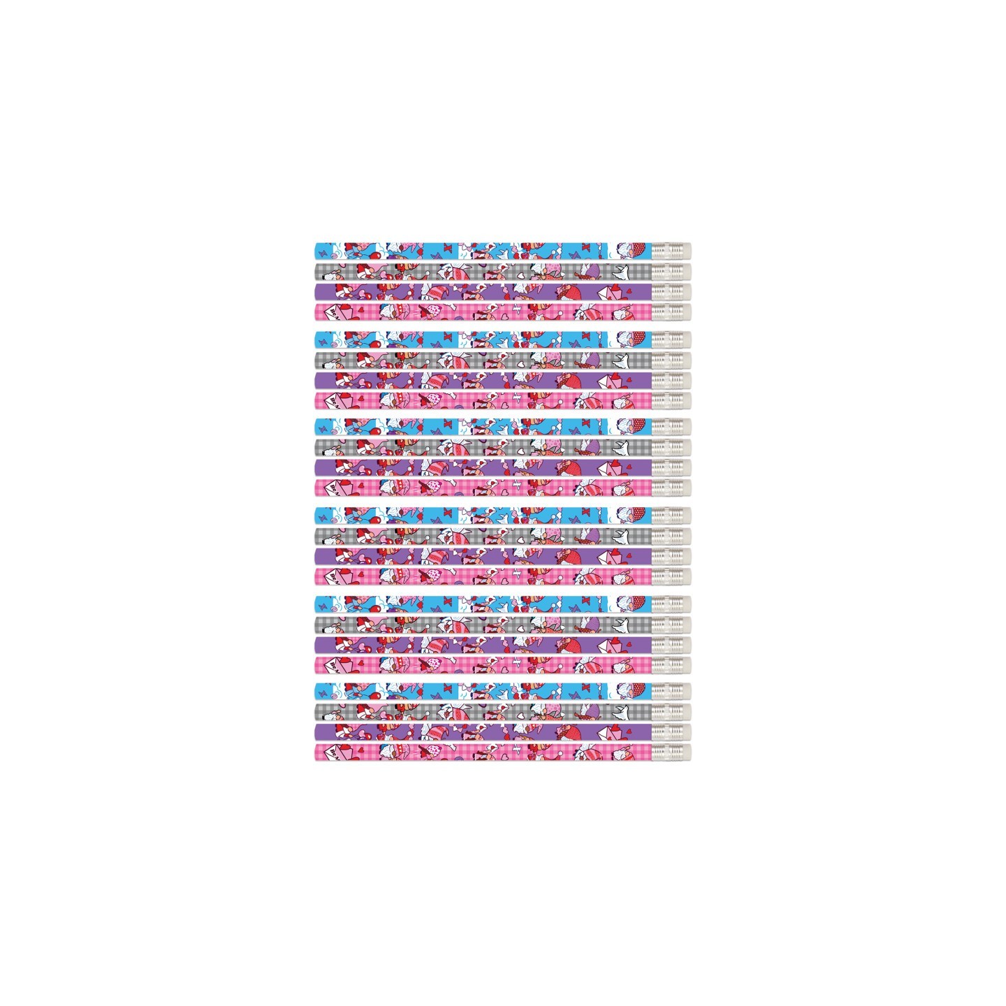 Musgrave Pencil Company Valentine Gnomes Pencils, 12 Per Pack, 6 Packs