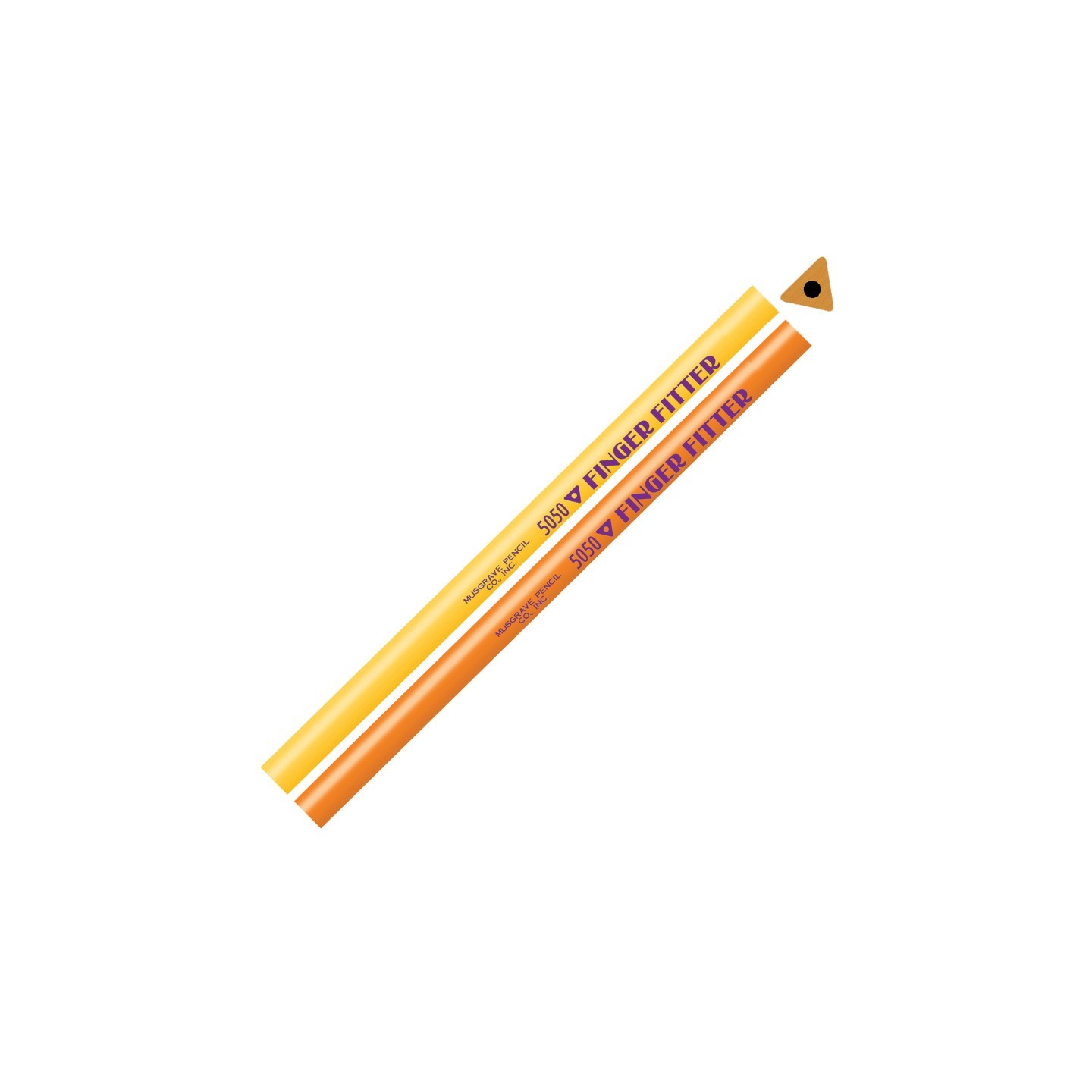 Musgrave Pencil Company Finger Fitter Pencils, No Eraser, 12 Per Pack, 3 Packs