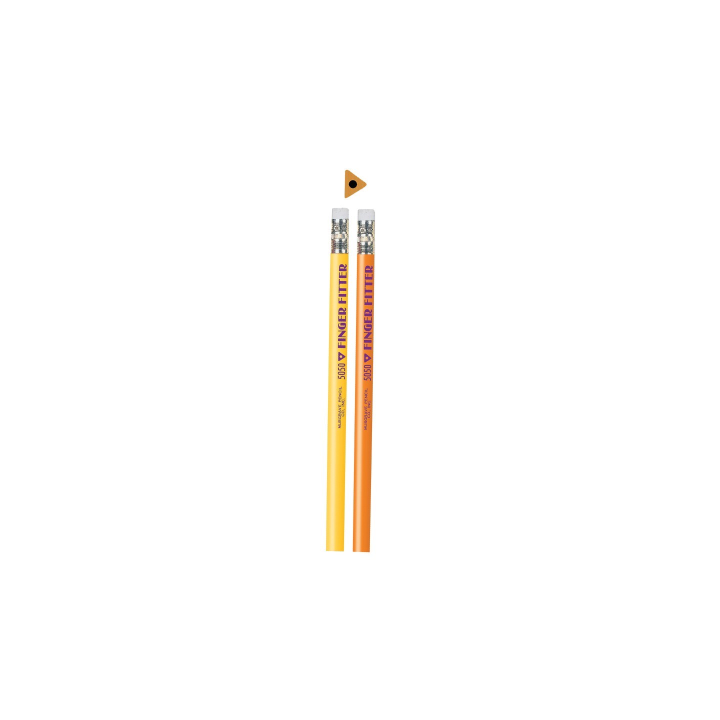 Musgrave Pencil Company Finger Fitter Pencils with Eraser, 12 Per Pack, 3 Packs