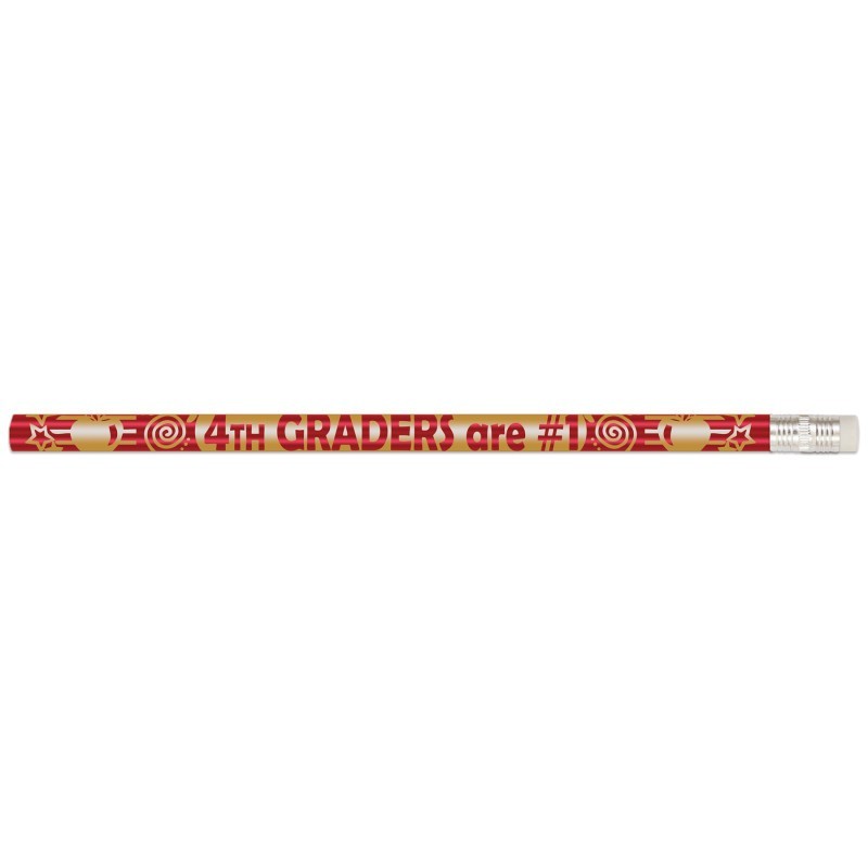 Musgrave Pencil Company 4th Graders Are #1 Pencils, 12 Per Pack, 12 Packs