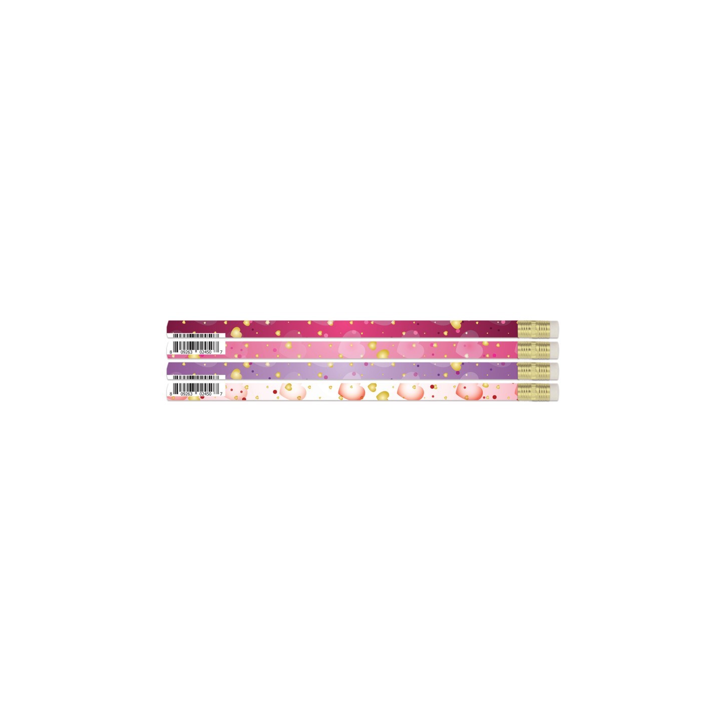 Musgrave Pencil Company Dreamy Hearts Pencils, Pack of 12