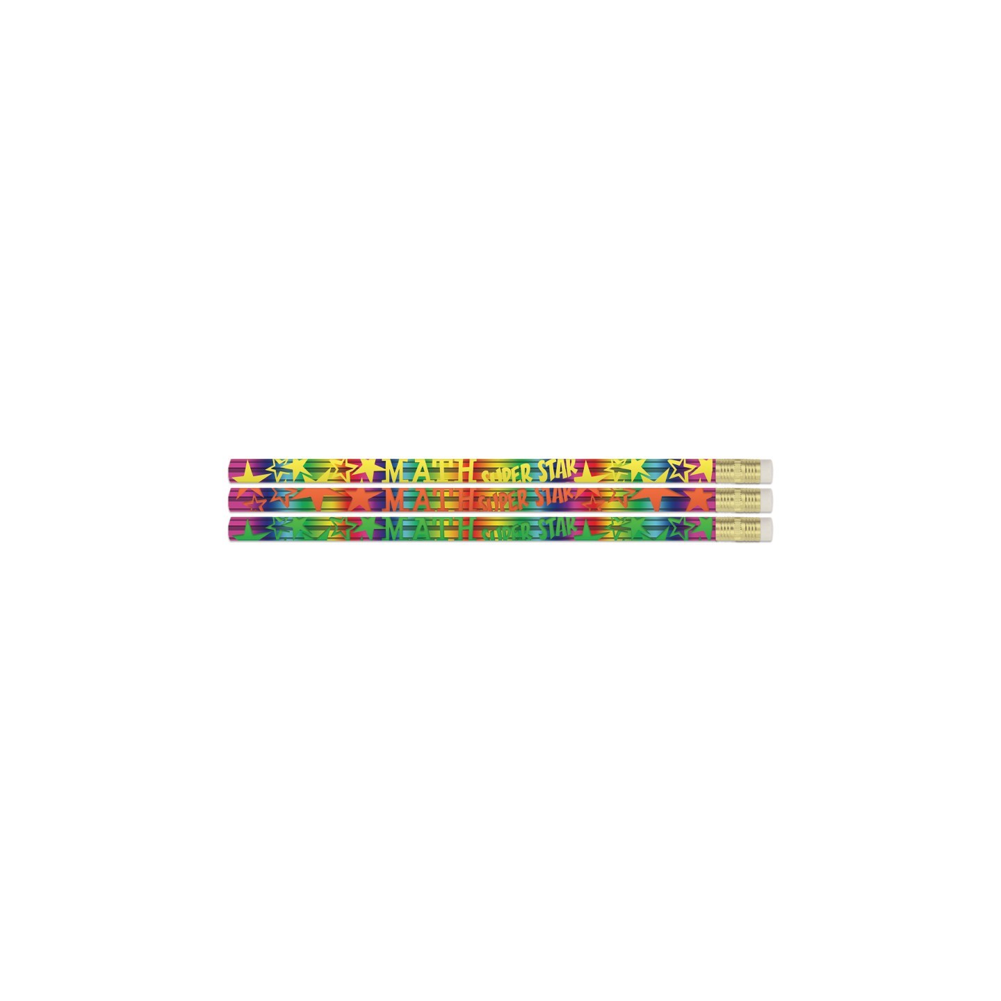 Musgrave Pencil Company Math Super Star Pencils, Pack of 12