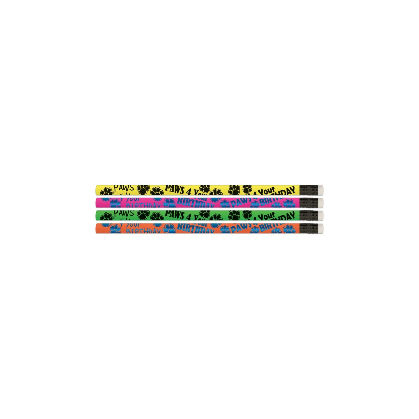Musgrave Pencil Company Paws 4 Your Birthday Pencils, Pack of 12