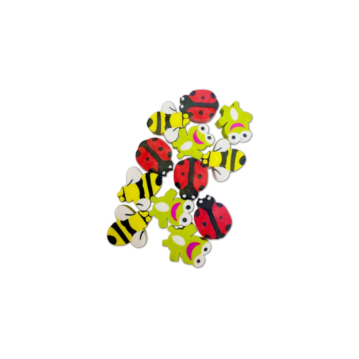 Musgrave Pencil Company Lil Critters Pencil Topper Erasers, Pack of 12