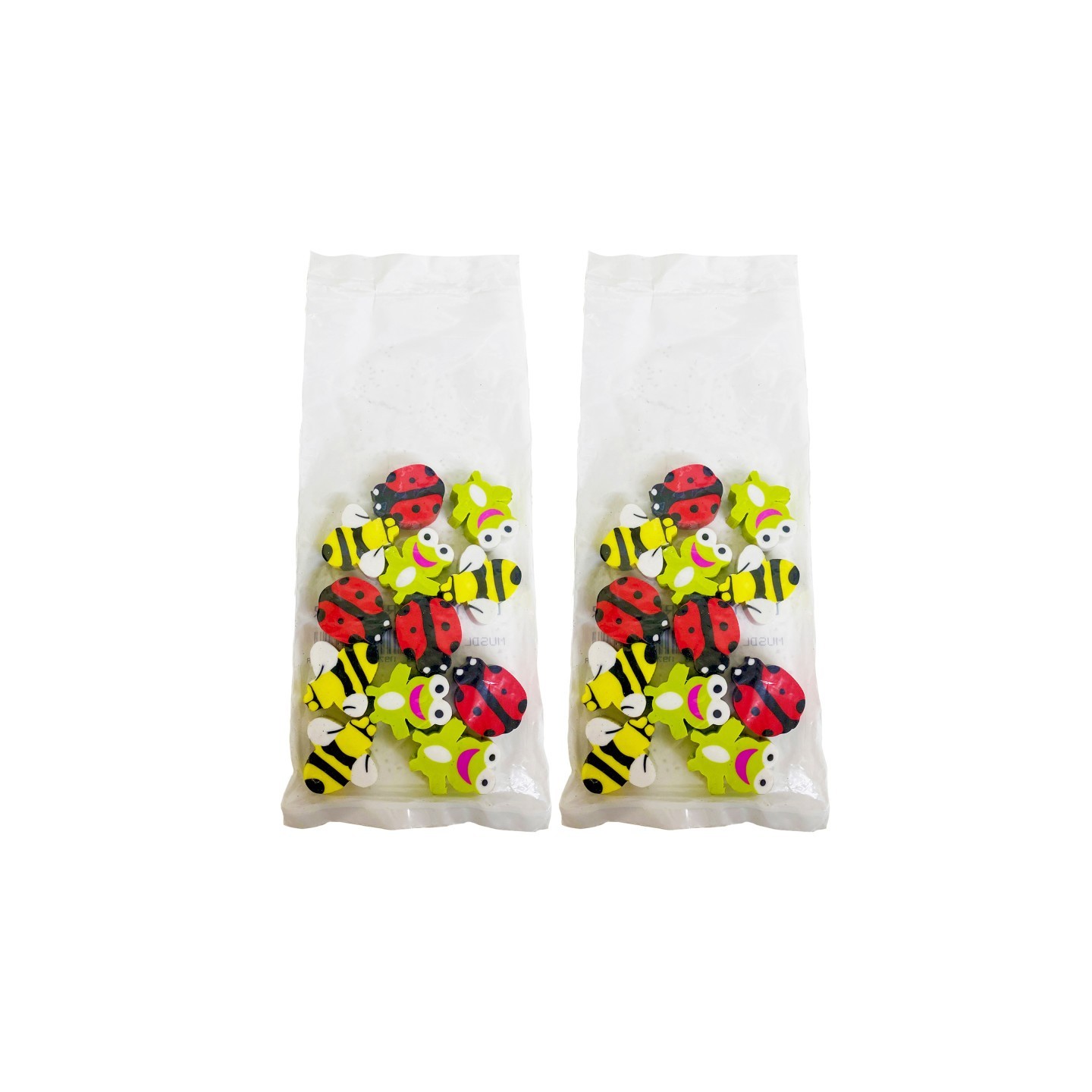 Musgrave Pencil Company Lil Critters Pencil Topper Erasers, 12 Per Pack, 12 Packs