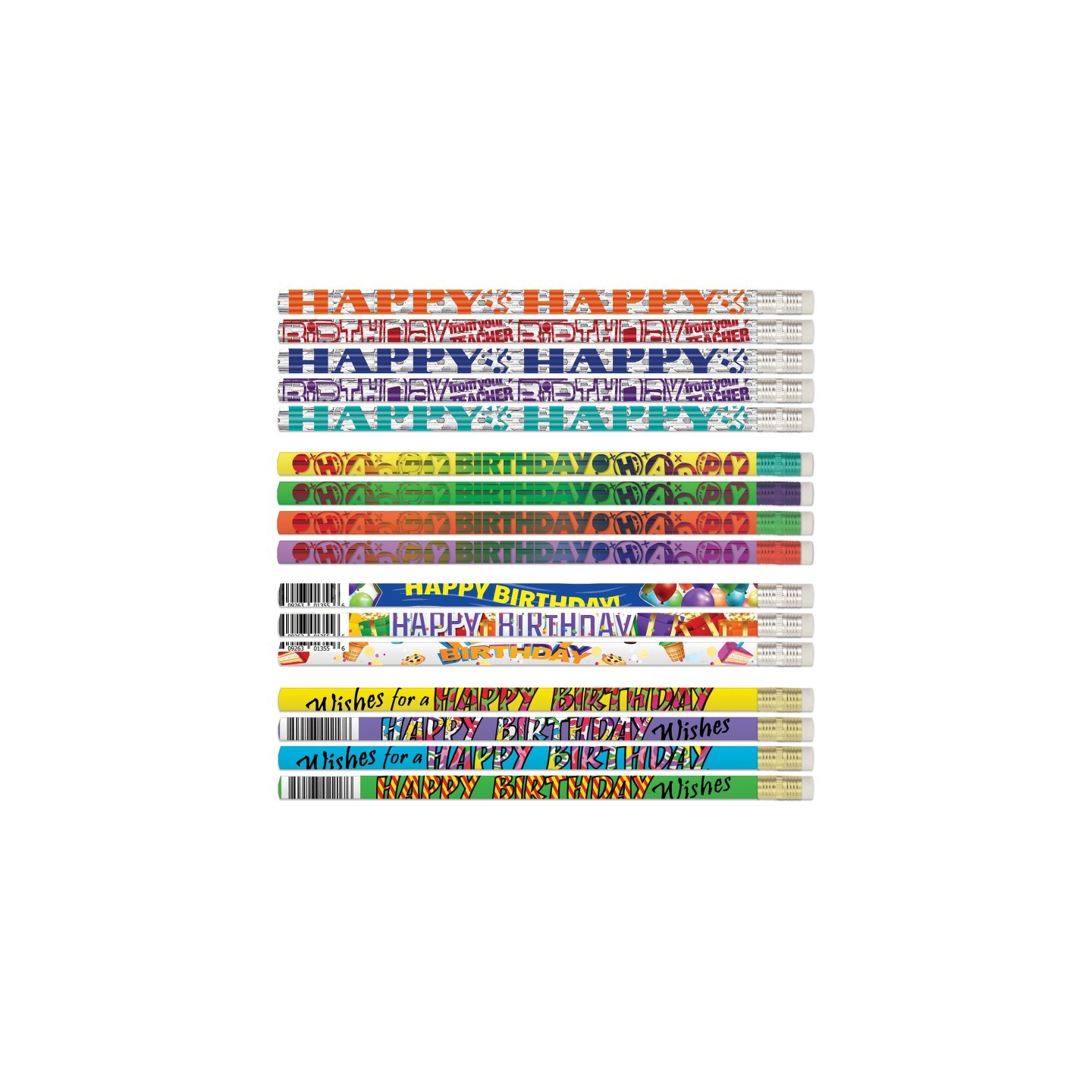 Musgrave Pencil Company Teacher Birthday Pencils Assortment, Pack of 144
