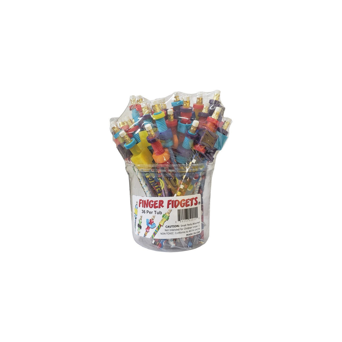 Musgrave Pencil Company Finger Fidget, Tub of 36