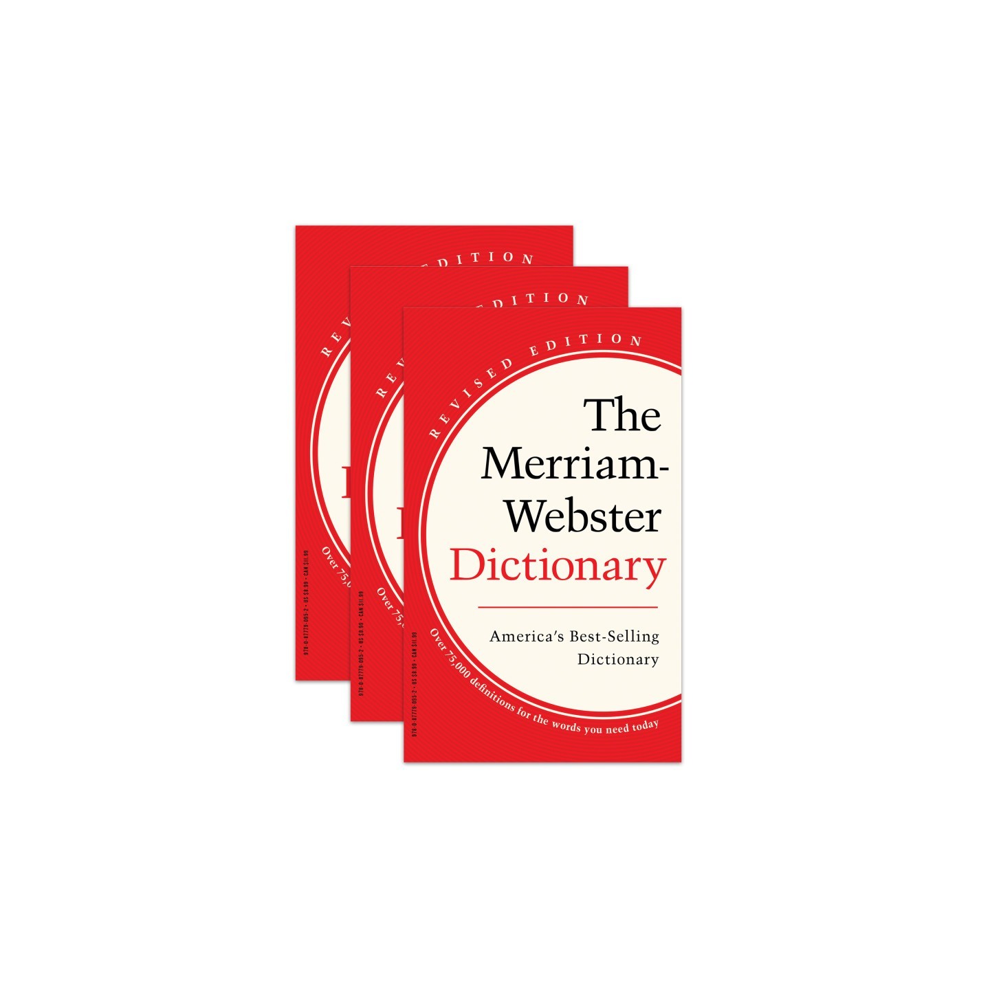 Merriam-Webster The Merriam-Webster Dictionary, Pack of 3