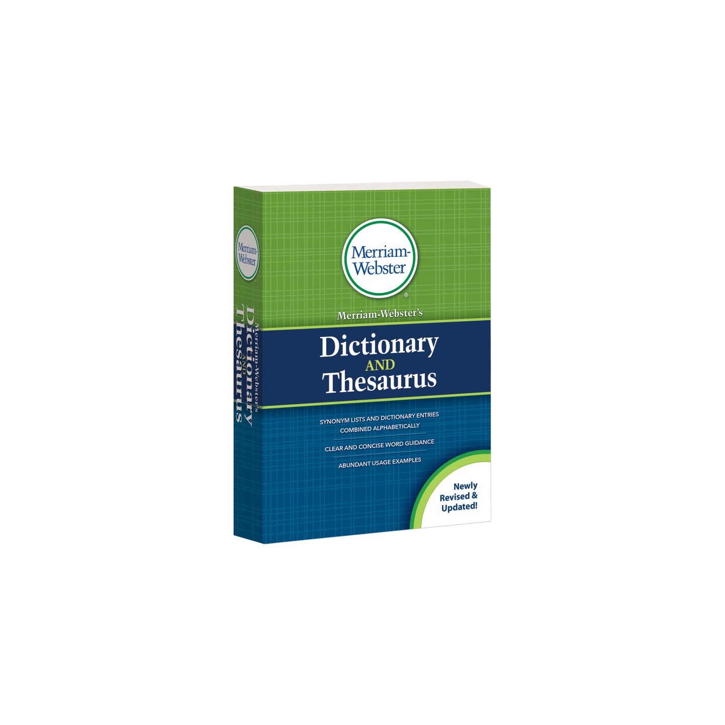 Merriam-Webster Dictionary and Thesaurus, Mass-Market Paperback, 2020 Copyright