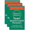 Merriam-Webster Pocket Spanish-English Dictionary, Paperback, Pack of 3