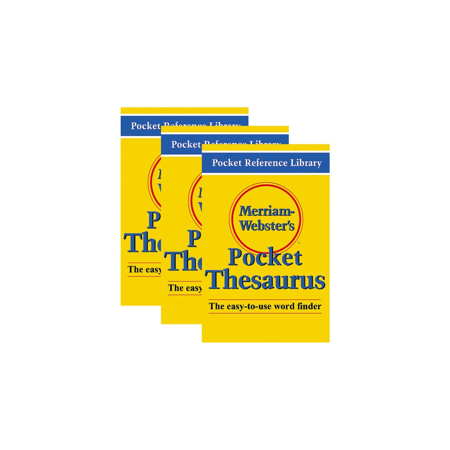 Merriam-Webster Pocket Thesaurus, Pack of 3