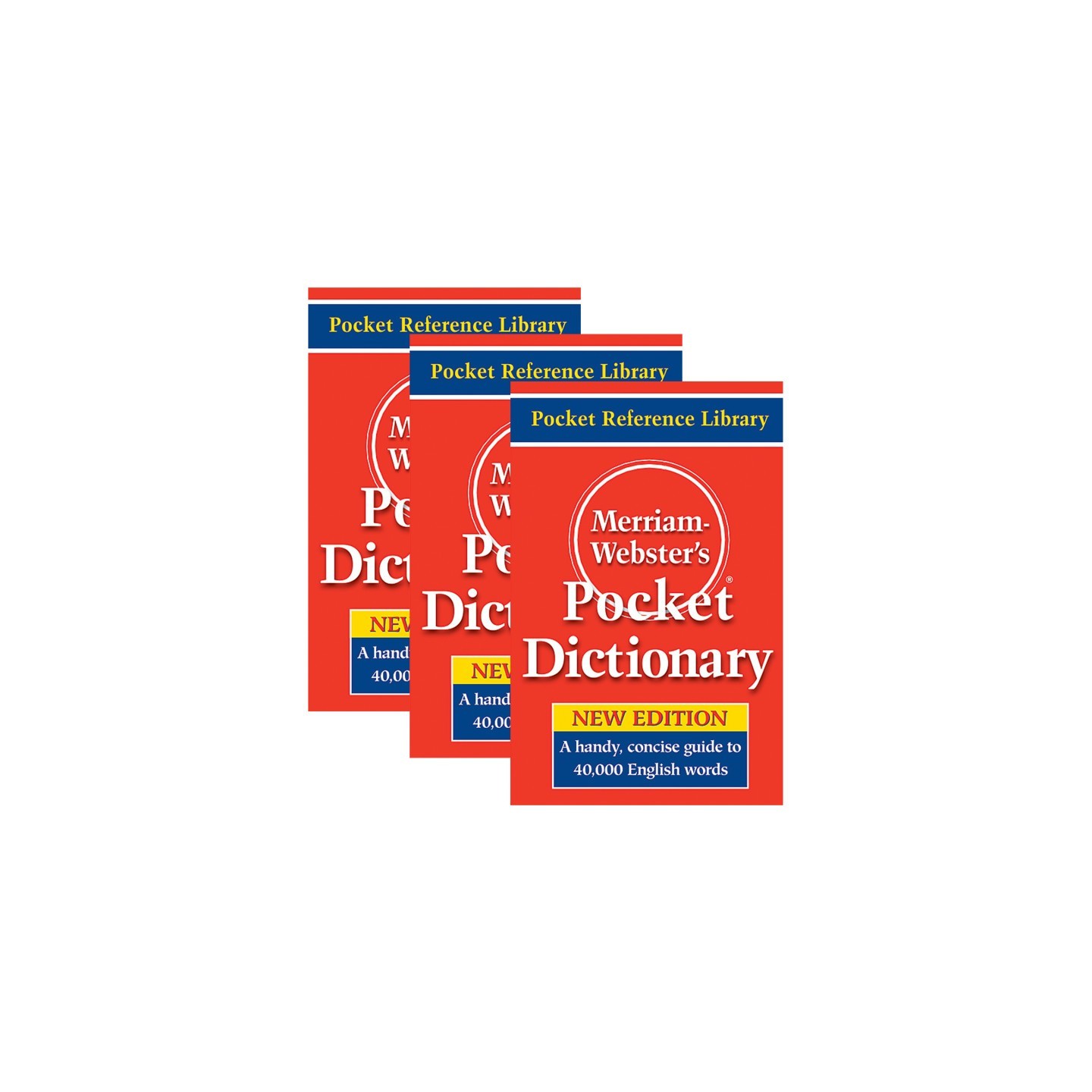 Merriam-Webster Pocket Dictionary, Pack of 3