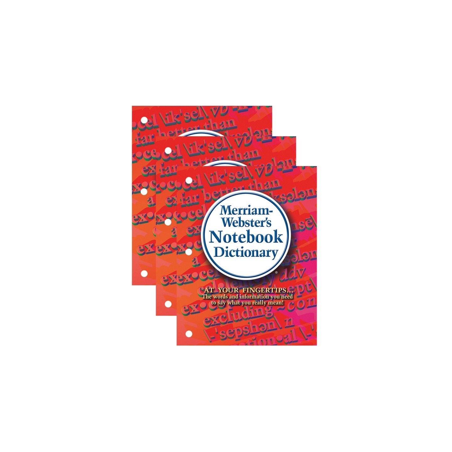 Merriam-Webster Notebook Dictionary, Pack of 3