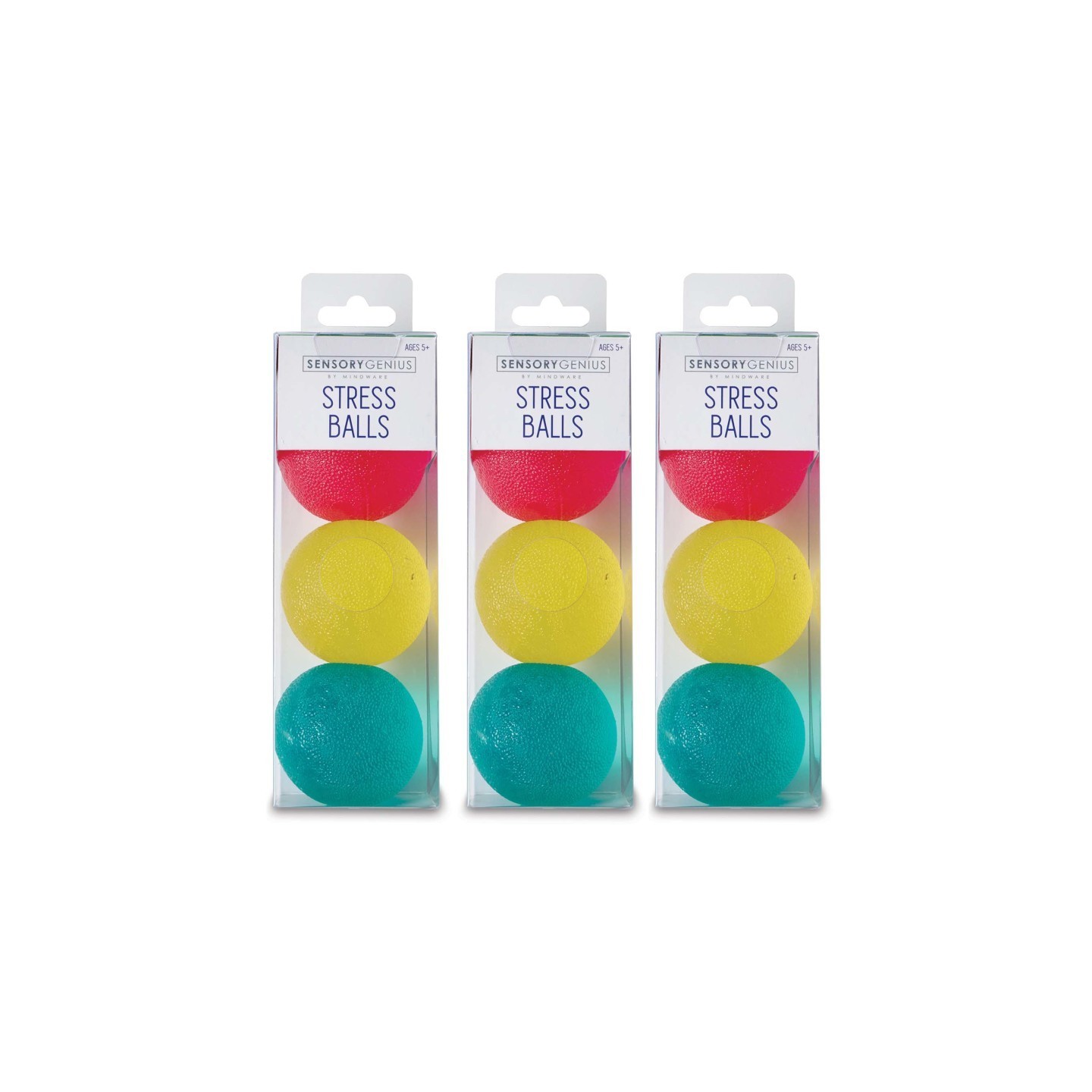 Sensory Genius Stress Balls, 3 Per Pack, 3 Packs