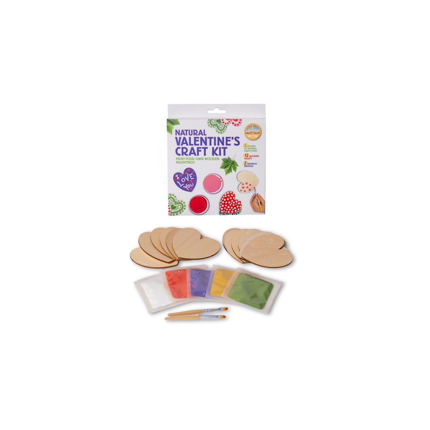 Natural Earth Paint Natural Valentine's Craft Kit