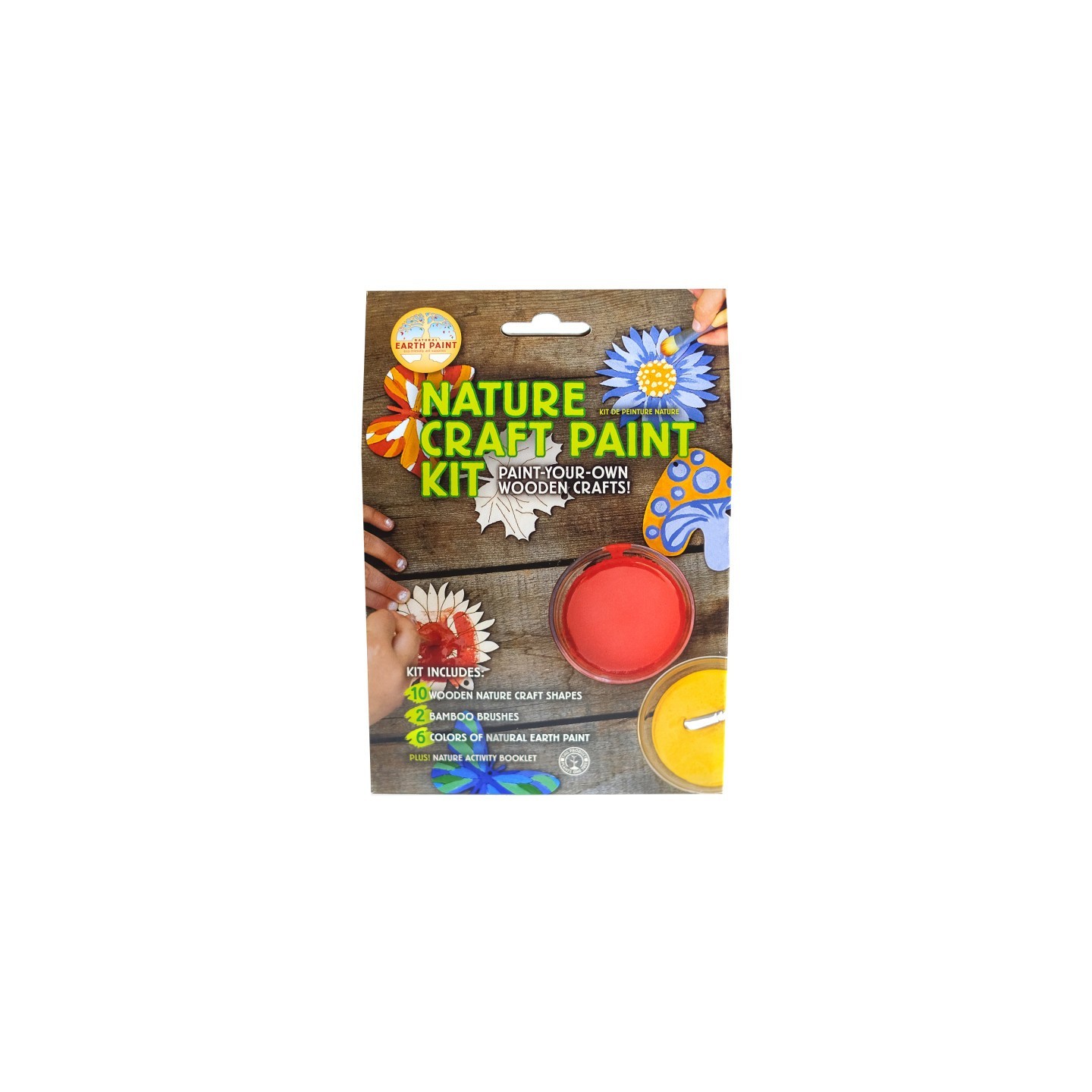 Natural Earth Paint Nature Wooden Craft Paint Kit