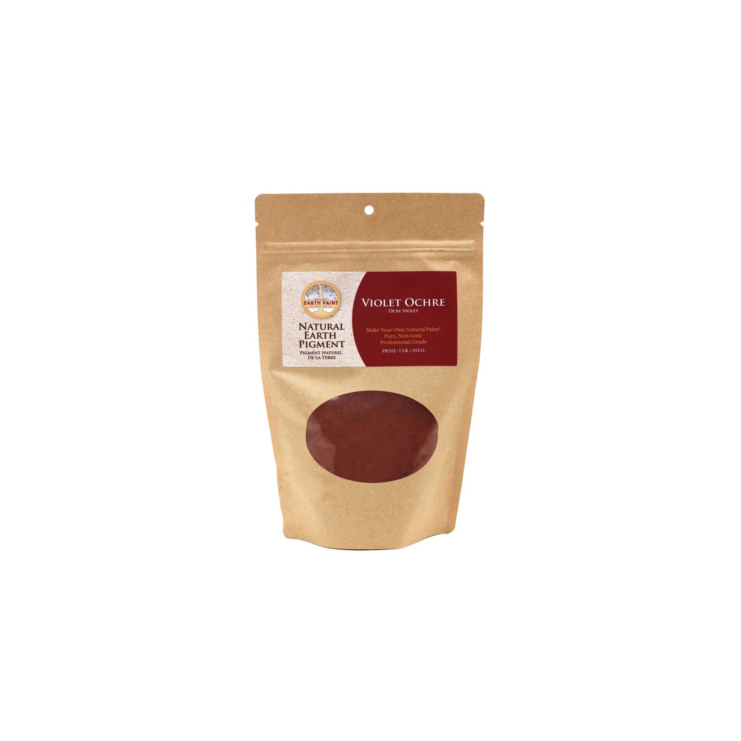 Natural Earth Paint Earth & Mineral Pigments, Violet Ochre, 1 lb