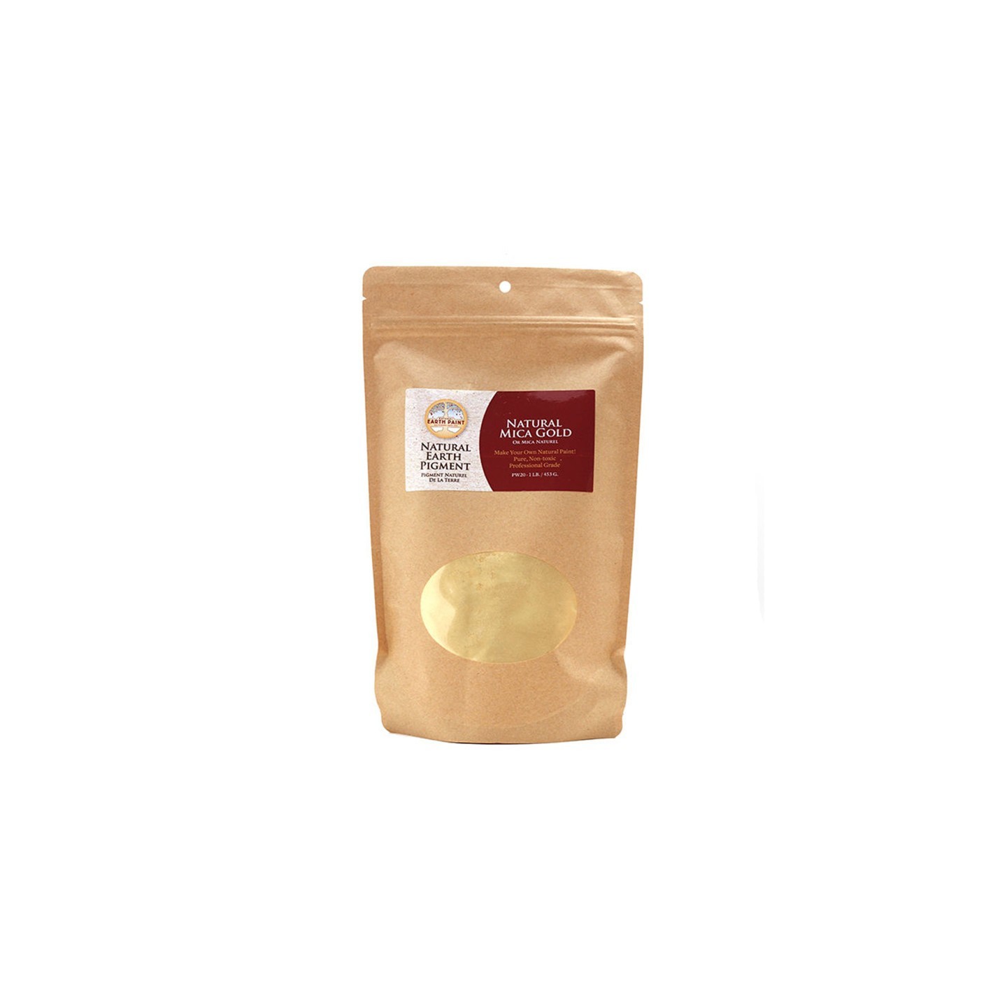 Natural Earth Paint Earth & Mineral Pigments, Natural Mica Gold, 1 lb