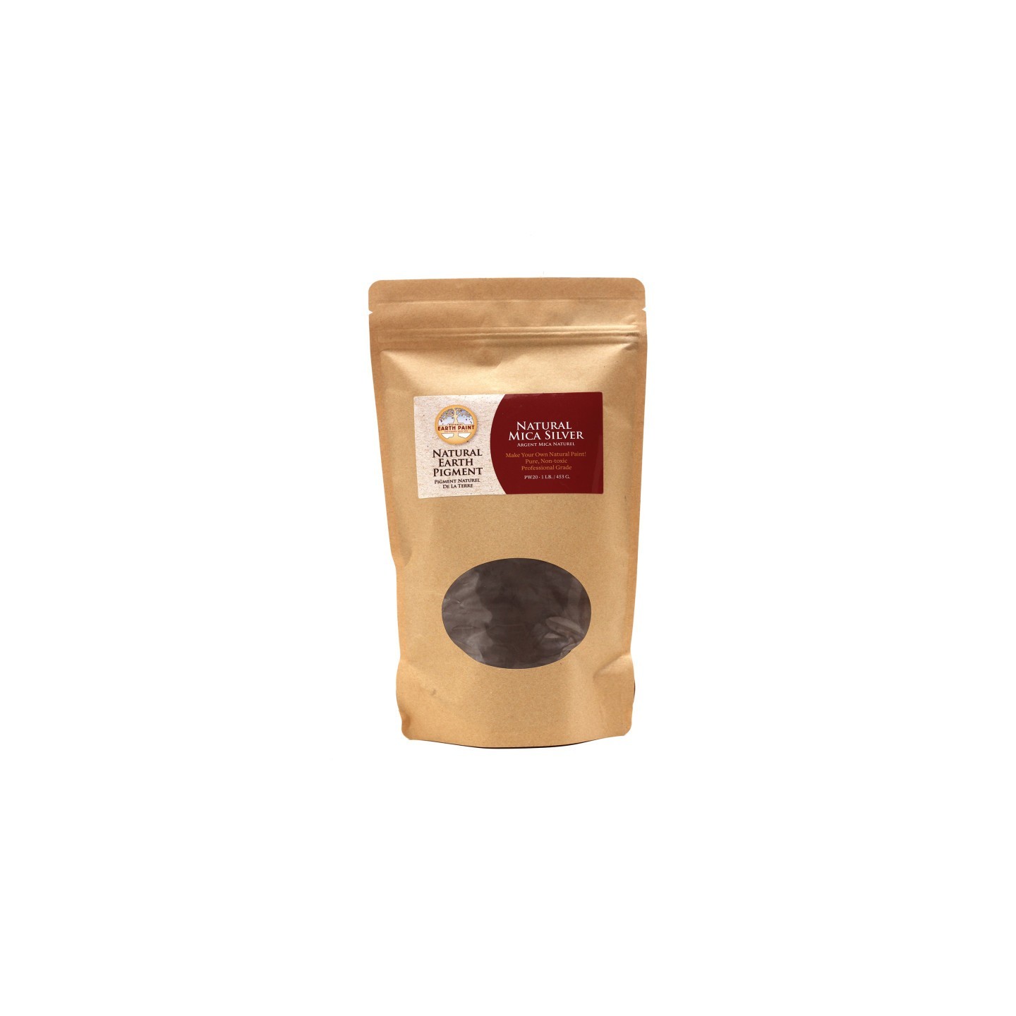 Natural Earth Paint Earth & Mineral Pigments, Natural Mica Silver, 1 lb