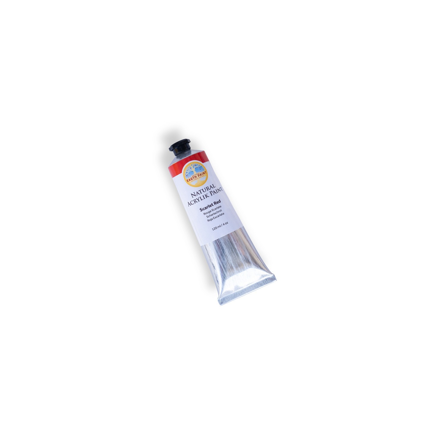 Natural Earth Paint Natural Acrylik Paint, Heavy Body, Scarlet Red, 4 oz
