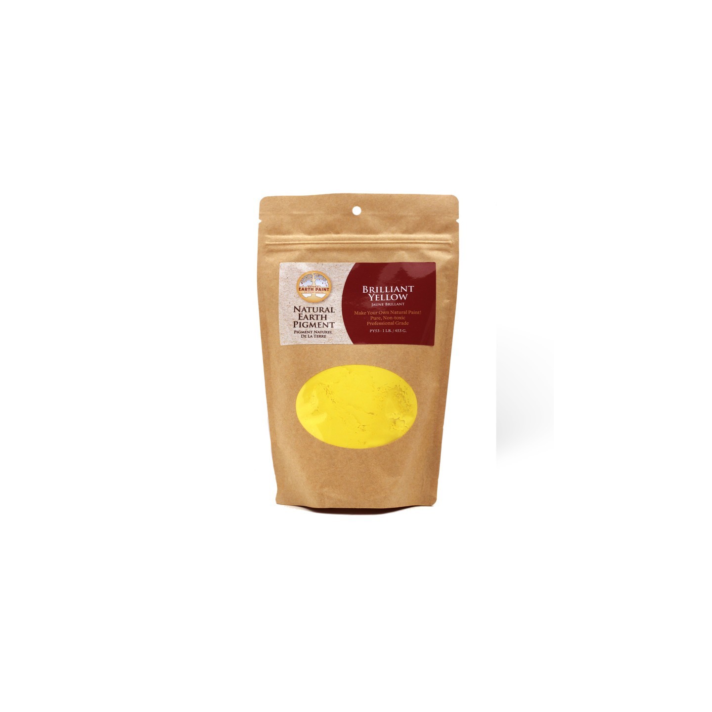 Natural Earth Paint Earth & Mineral Pigments, Brilliant Yellow, 1 lb
