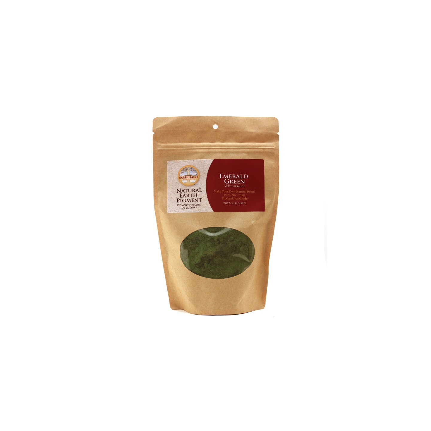 Natural Earth Paint Earth & Mineral Pigments, Emerald Green, 1 lb