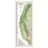 National Geographic Pacific Crest Trail Map, In Gift Box, 18" x 48"