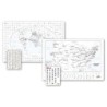 National Geographic World and United States Coloring, Map Pack Bundle, 36" x 24"