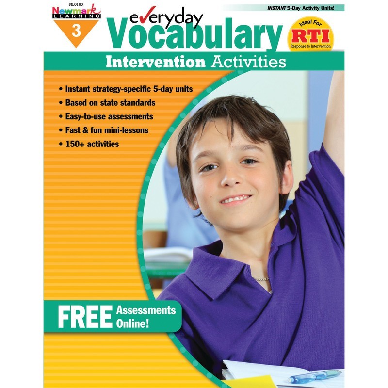 Newmark Learning Everyday Intervention Activities for Vocabulary, Grade 3