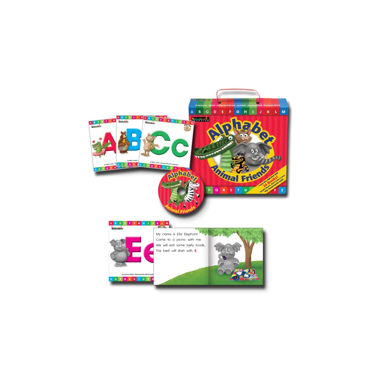 Newmark Learning Early Readers Boxed Set, Alphabet Animal Friends