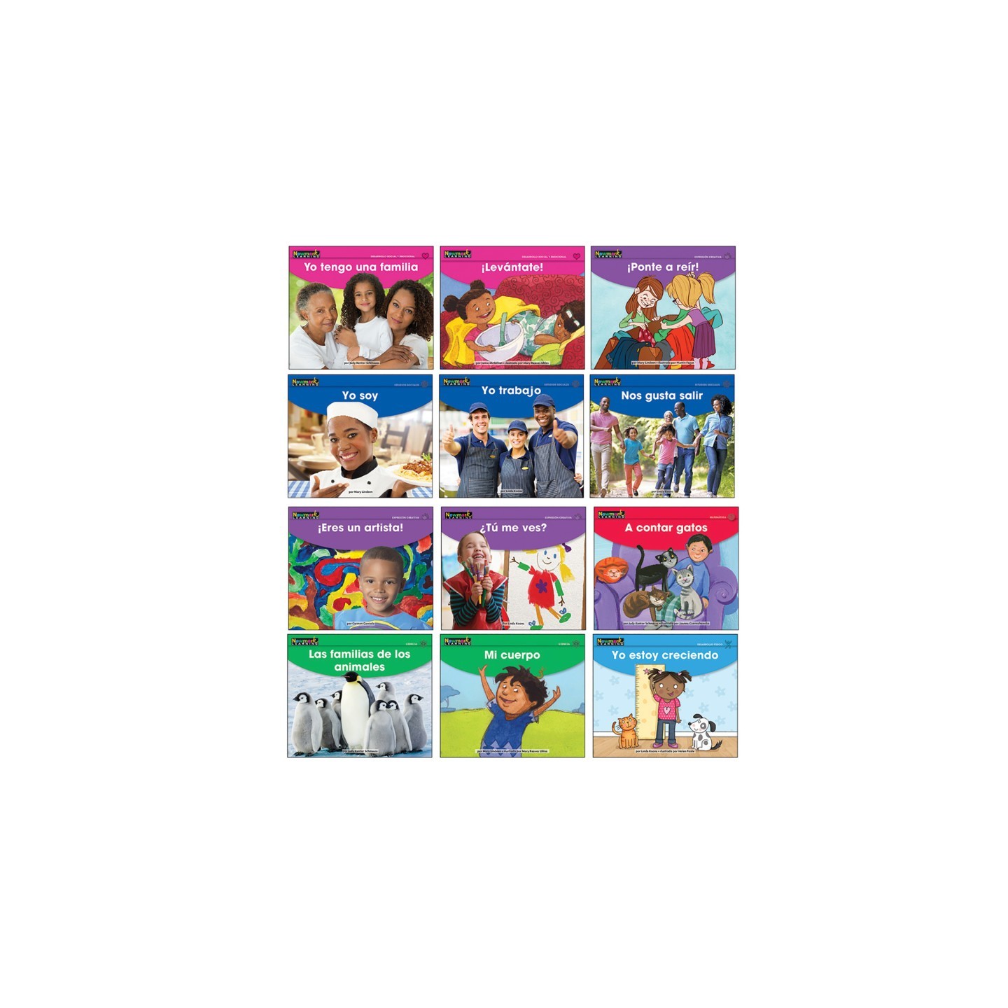 Newmark Learning Early Rising Readers MySelf and My Family Theme Set, Spanish