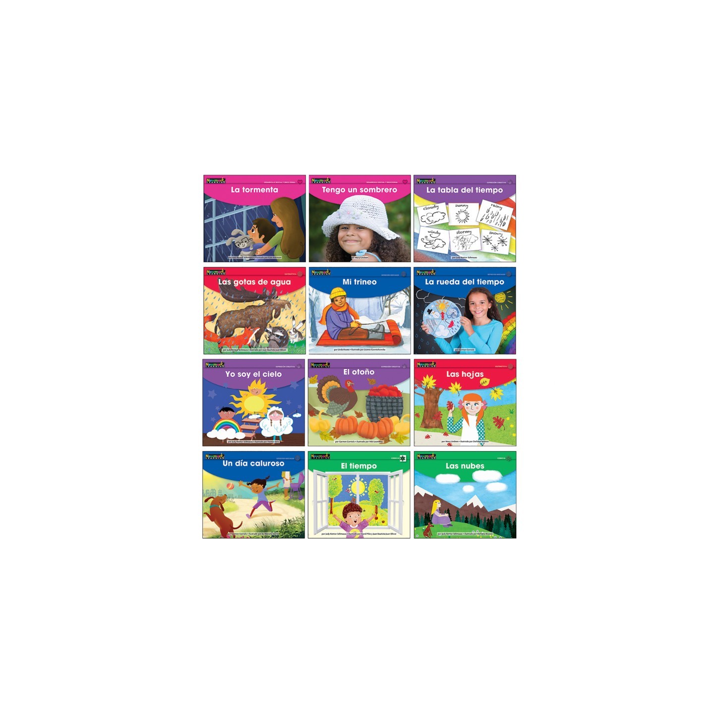 Newmark Learning Early Rising Readers Weather Theme Set, Spanish