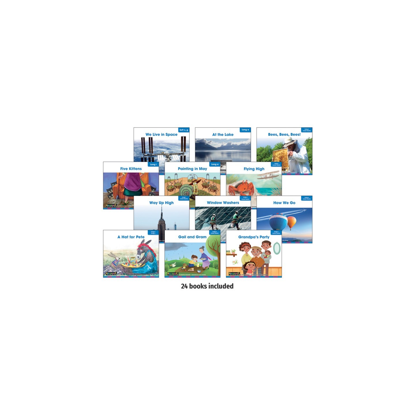 Newmark Learning Decodable Readers Grade 1 Long Vowels, 24 Books