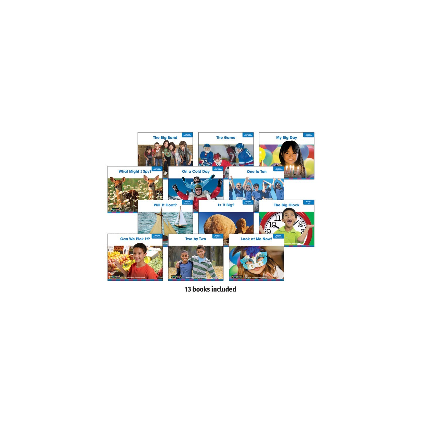 Newmark Learning Decodable Readers Fluency Grade 1-2 Long and Complex Vowels, 13 Books