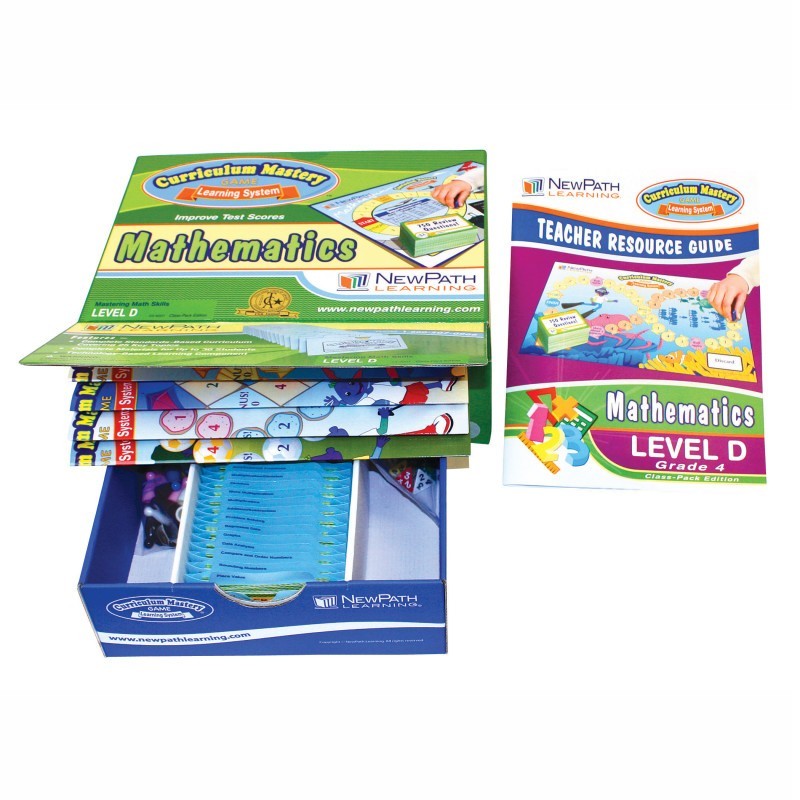 NewPath Learning Grade 4 Math Curriculum Mastery® Game - Class-Pack Edition