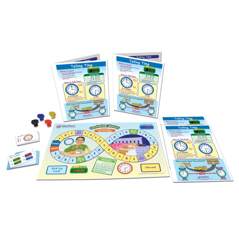 NewPath Learning Math Learning Centers, Telling Time, Grade 1-3