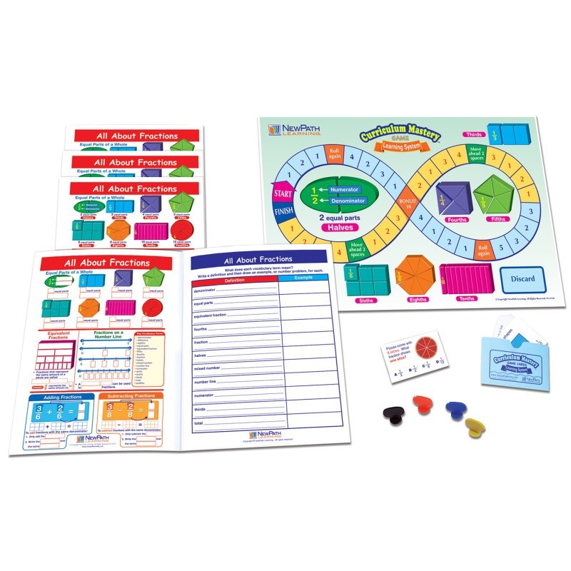 NewPath Learning All About Fractions Learning Center, Grade 3-5
