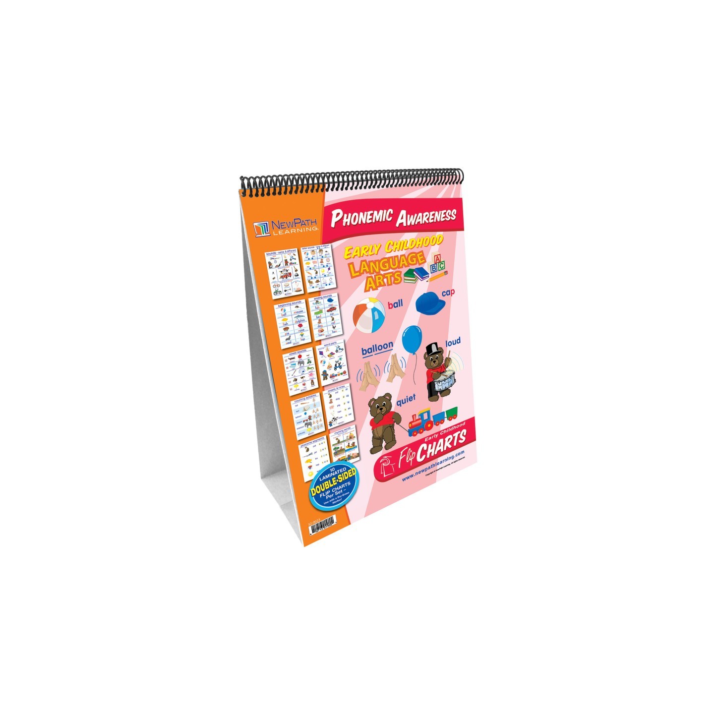 NewPath Learning Early Childhood ELA Readiness Flip Chart, Phonemic Awareness